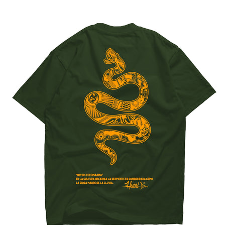PLAYERA VERDE | SERPIENTE MOSTAZA - Huari MX