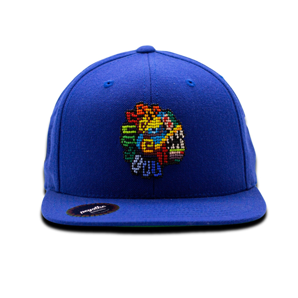 GORRA PLANA AZUL RE | CABEZA DE QUETZAL - Huari MX