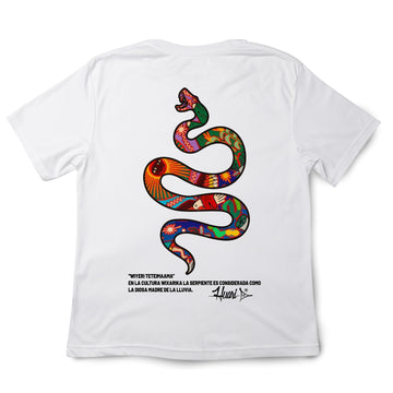 PLAYERA BLANCA | SERPIENTE COLORES - Huari MX