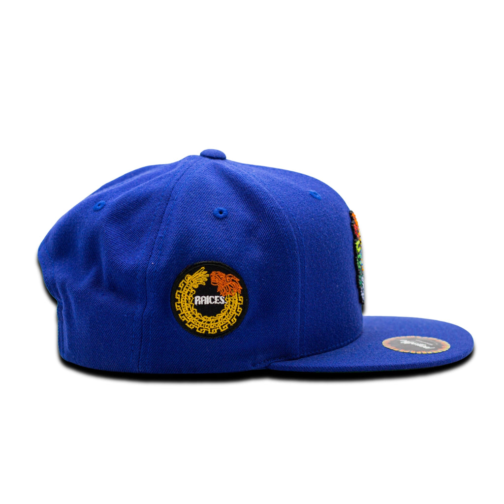 GORRA PLANA AZUL RE | CABEZA DE QUETZAL - Huari MX