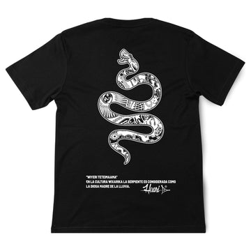 PLAYERA NEGRA | SERPIENTE BLANCA - Huari MX