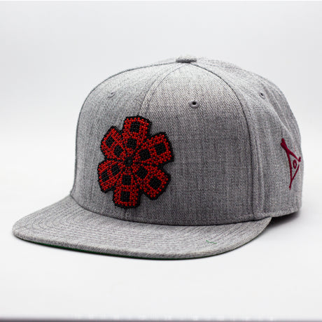 GORRA PLANA GRIS JASPE  | PEYOTE TINTO - Huari MX