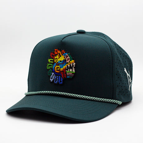 GORRA  VERDE | CABEZA QUETZALCOATL - Huari MX