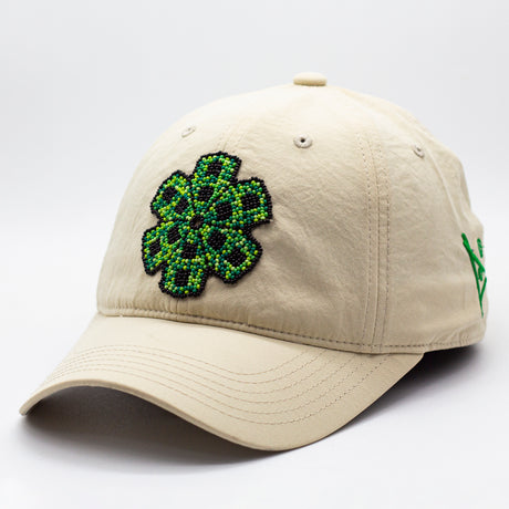 GORRA CURVA BEIGE| PEYOTE VERDE - Huari MX